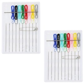 PPhtony 2 Boxes 20 Pieces Mini Travel Sewing Kit 10 Colors Thread Emergency Repair Kit with Needle Button Pins for Hotel Amenities Necessities Christmas Wedding Gift Sewing Supplies Craft Project