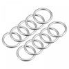 sourcing map 316 Stainless Steel Round Ring Welded O-Rings 25mm(0.98")