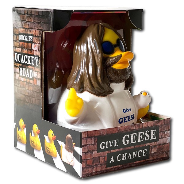 CelebriDucks Give Geese A Chance Floating Rubber Ducks - Collectible Bath Toy Gift for Kids & Adults of All Ages