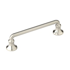 Richelieu Hardware BP0874195 Toulon Collection 3 3/4-inch (96 mm) Center-to-Center Brushed Nickel Traditional Round Cabinet and Drawer Pull Handle for Kitchen, Bathroom, and Furniture
