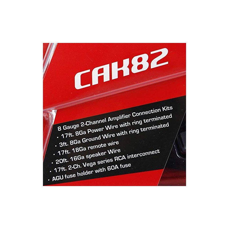 Cerwin Vega Mobile CV CAK82 8 GA 2 Channel Amplifier