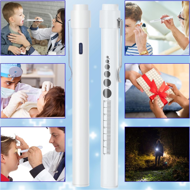 CAVN Rechargeable Pen Light with Pupil Gauge LED Penlights for