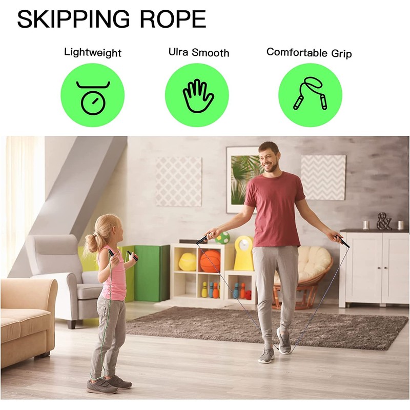 Simran Sports Pencil Skipping Rope & Hand Gripper