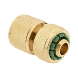 Brass Coupling Box with Hose Connection 13 (1/2 Inch) mm, Hose Coupling with Water Stop