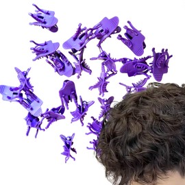 【KOREWA】[No Salon Needed!] Men's Hair Perm Rods Self-Perm Clips Hair Curler Rollers 25pcs Easy Home Perm Time-Saving Spiral Perm Twist Perm Salon-Quality Perm (For Short Hair (Hair Length: 3-6cm / Fit