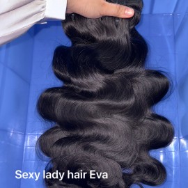 Unprocessed Cuticle Aligned Raw Vietnamese Wavy Human Hair Bundles for Braidingstyle: raw hair, color: 1 pcs bundle body wave, Stretched Length: 22" inch