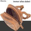 Darcis Leather Bicycle Bag in Brown - Saddle Bag with