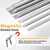 sourcing map 2pcs SL4 Slotted Screwdriver Bits 4mm Slotted Tip