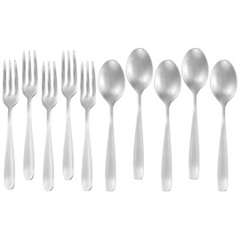 Pearl Metal B-5354 Stainless Steel Tea Spoons Tea Spoons Forks Set of 10 Cutlery Lupa