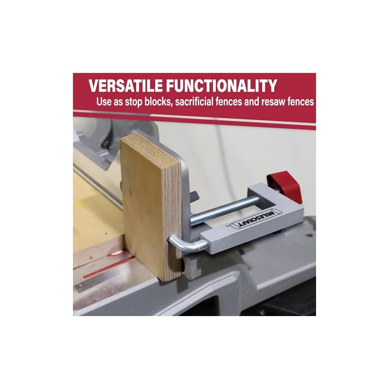 Milescraft 4009 Fence Clamps - 2 pack Universal Clamps with