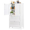 SEGAWE Bathroom Storage Unit Freestanding Cabinet with 2 Drawers and