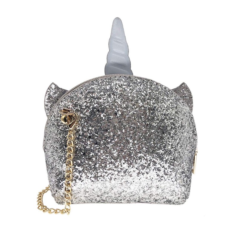 Women Unicorn Sequin Glitter Crossbody Shoulder Purse Handbag Satchel Shell