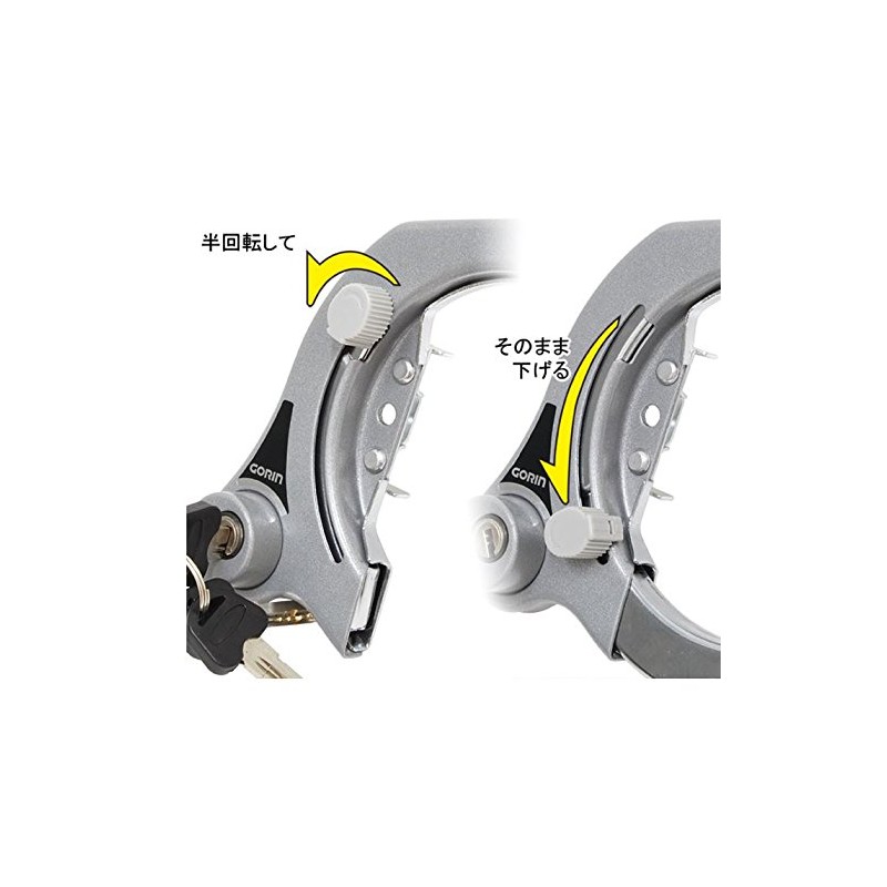 Gorin GR1000-SL Dimple Key Large Ring Lock, Silver