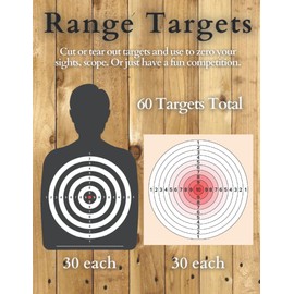 Range Targets, gun range targets paper book ,Zeroing Target , Sports Outdoors Hunting Fishing Shooting Target: 8.5x11 60 each targets