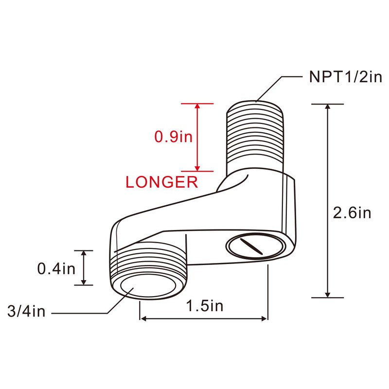 Aolemi Wall Mount 3-3/8 Inch Adapter Oil Rubbed Bronze Claw