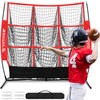 BAGAIL Football Throwing Net - 9 Target Pockets, Easy Setup,