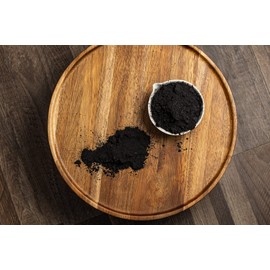 Large - Less-Mess Jar Coconut Activated Charcoal Powder - Bulk - Food Grade, Kosher, NSF - Teeth Whitening, Facial Scrub, Soap Making