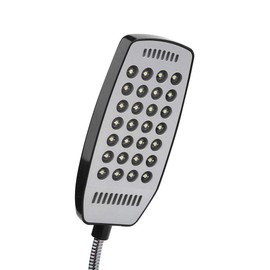 Fdit USB LED Light Mini 28 LED Portable Reading Light Flexible Gooseneck USB Computer Reading Lamp With Switch (Black)