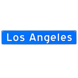 Los Angeles CA Metal Highway Street Sign US Made Bar Pub Wall Decor