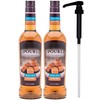 Upouria Sugar-Free Caramel Coffee Syrup Flavoring, 100% Vegan, Gluten-Free, Kosher,