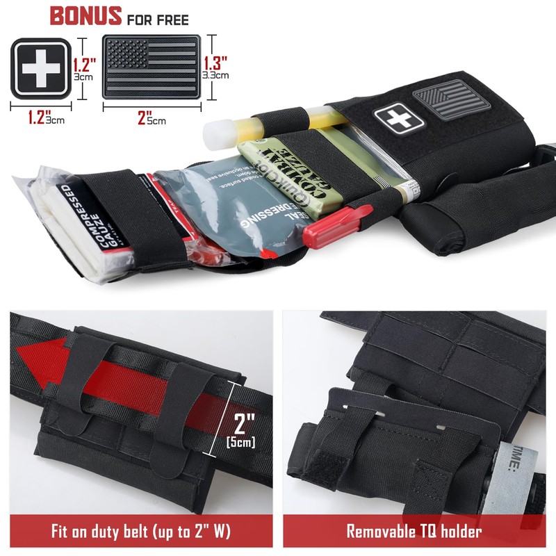 LIVANS Molle IFAK Micro Trauma Pouch, Tactical First Aid Belt