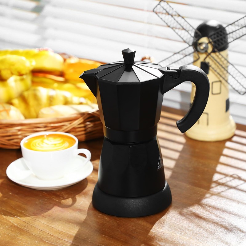 Lemosae Coffee Pot 6 Cup Electric Espresso Coffee Maker Italian