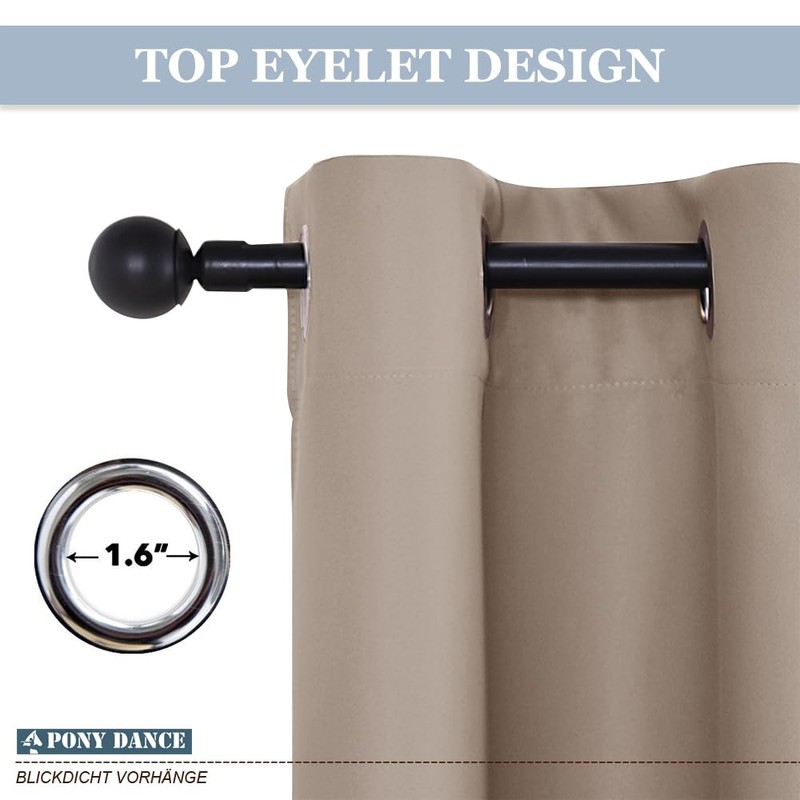PONY DANCE Bathroom Curtains Window - Tie Up Shade Thermal
