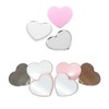 5 large capacity school look heart colored hand mirrors - 5 rose gold / 대용량 스쿨룩 하트 컬러 손거울 5개 - 로즈골드 5개
