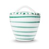GMUNDNER KERAMIK Manufaktur 0100DZGO09 Grüngeflammt Gourmet Sugar Bowl Diameter 9