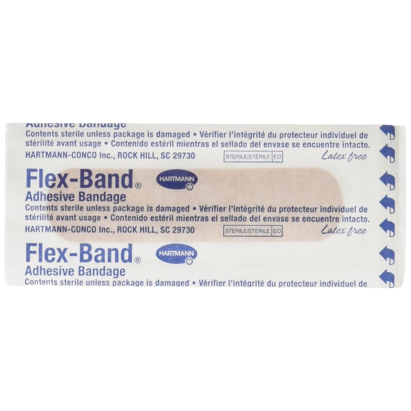 Hartmann Flex-Band Fabric Adhesive Bandages, Strips, 3/4" x 3" ,