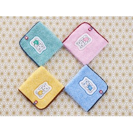 Kosugizen IMHK-80GR Small Handkerchief, Maneki Neko (Maneki Neko), Green, 9.8 x 9.8 inches (25 x 25 cm), Lucky Item, 1 Piece