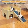 Fhiny Guinea Pig Hideout, Wooden Guinea Pig Castle with Ramp
