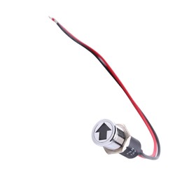 YWBL-WH LED Dash Panel Warning Fog Turn Light Indicator 14mm 12V LED Indicator Light (1 Pc)