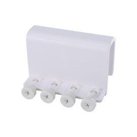 DONGKER Clamp holder for 4 tubes, 1 piece tubes, tube frame, 4-way tube holder for aquarium to hold the soft hose of the dosing pump