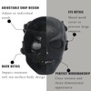 Ecloud Shop Skull Mask Cosplay Mask Skeleton Face Mask Shield
