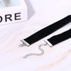 JEWELRYWE Choker Collar Cross Velvet Necklace: Cute Punk Gothic Simple