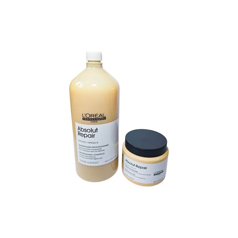 Loreal Absolut Repair Shampoo 1500ml + Mascarilla 500ml