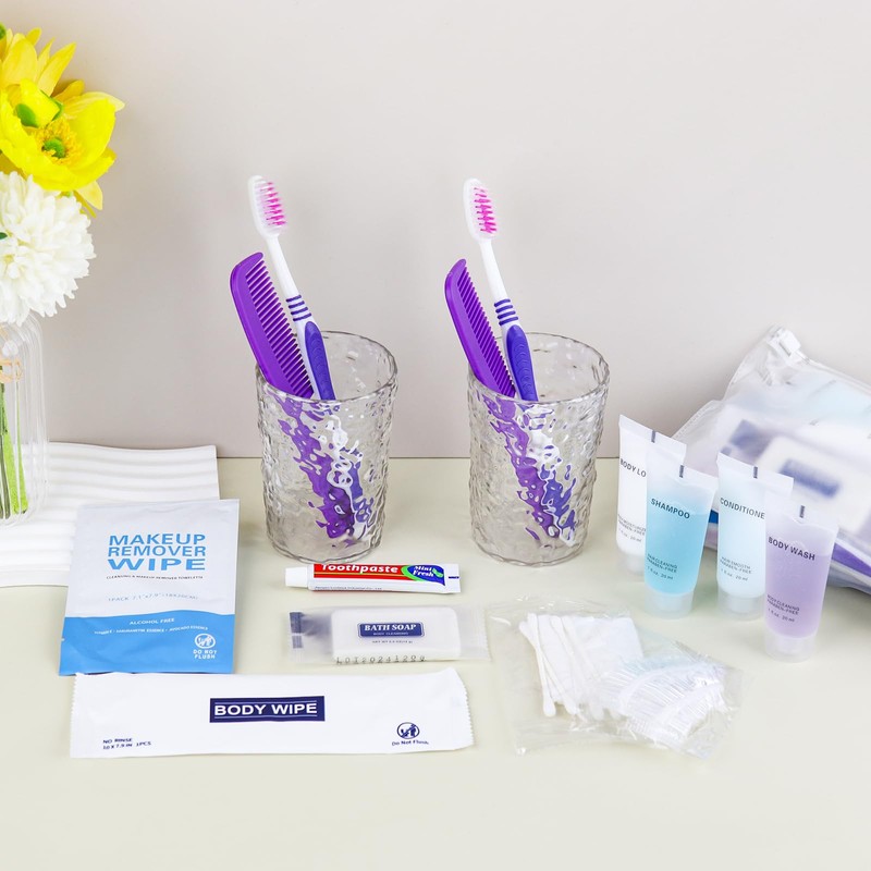 Pack of 5 Basic Toiletry Kits, Individually Packed, Personal Hygiene