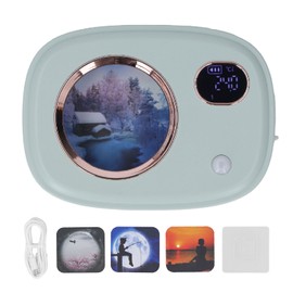 Fragrance Dispenser Smart Digital Display Ultrasonic Fragrance Aromatherapy Diffuser for Toilet Living Room Hotel Green