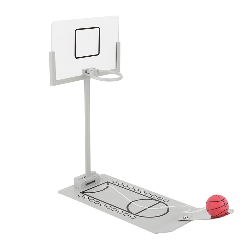 Miniature Office Desktop Ornament Decoration Basketball Hoop Toy Board Game