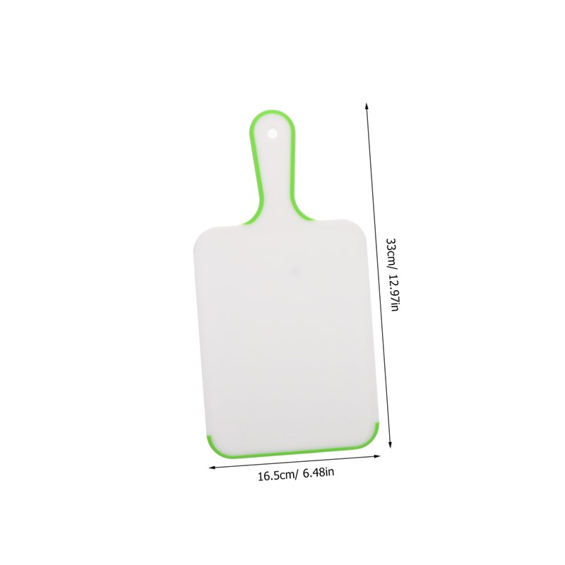 WOONEKY 2pcs Portable Plastic Chopping Boards with Handle Double Sided