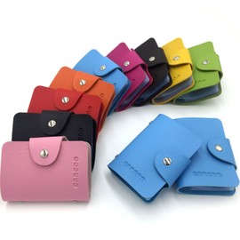 AltomStar Credit Card Holder for Men and Women Leather 24 Cards (Blue)