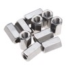 YINETTECH 10pcs Bolt Connector Set, Thread Straight Extension Hex Nut