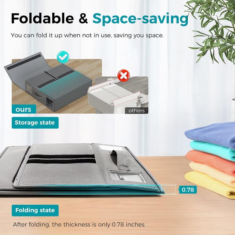Bed Sheet Organizers and Storage (Queen or King Size), Foldable