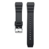 Narako Black Silicone Rubber Replacement Divers Watch Band Strap 18mm