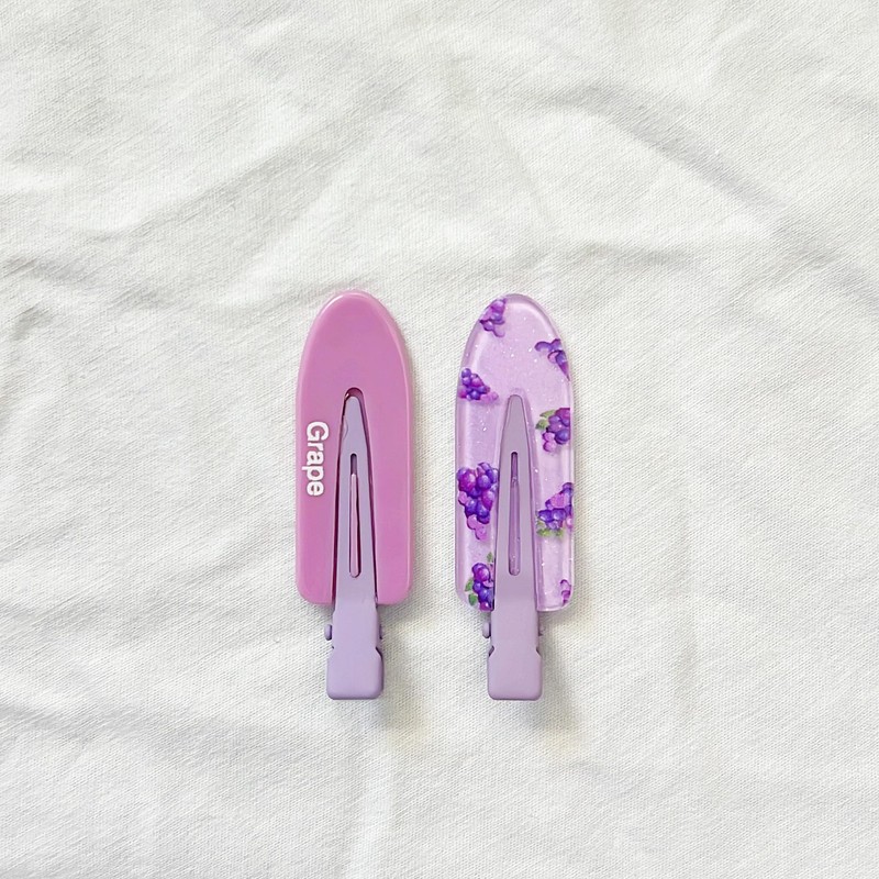 Comfort Fashionably Fruity 12Pcs No Bend No Crease Hair Clips-