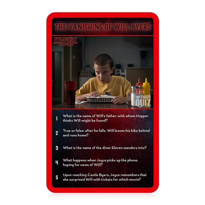 Top Trumps USA Stranger Things Top Trumps Quiz Card Game