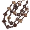 COLLBATH Elegant Fashion Necklace Wooden Beads for Ladies and Girls