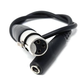 0.5m 6.35mm (1/4") Stereo Jack Socket to 3-Pin XLR Female Adapter Cable – Audio Converter for Mixers, Controllers, DJ & Pro Sound Equipment 1.6ft