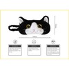 Cat Plush Comfortable Sleep Eye Mask (Black & White Cat)
